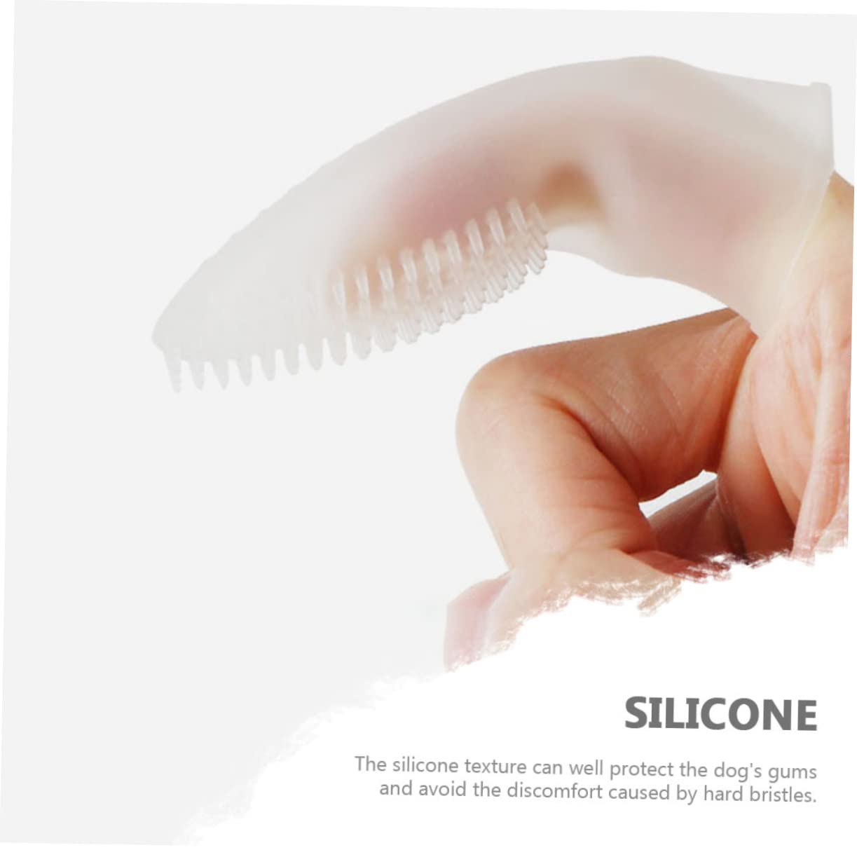 BESPORTBLE 4pièces Brosse à Dents Doigt Silicone Pour Chiens Outil De Nettoyage Pour Dents De Chiens Prévient Plaque Et Accessoire De Toilettage Pour Animaux