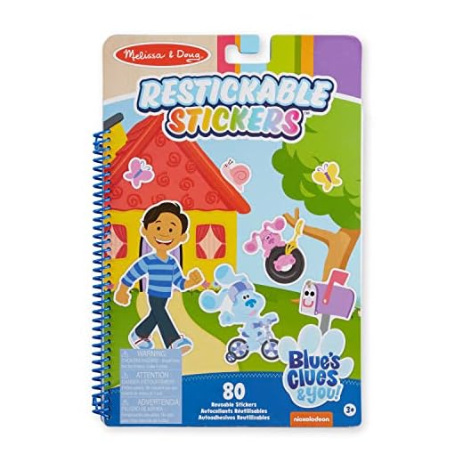 Melissa & Doug Blue's Clues & You! Restickable Stickers Pad - Places Blue Loves