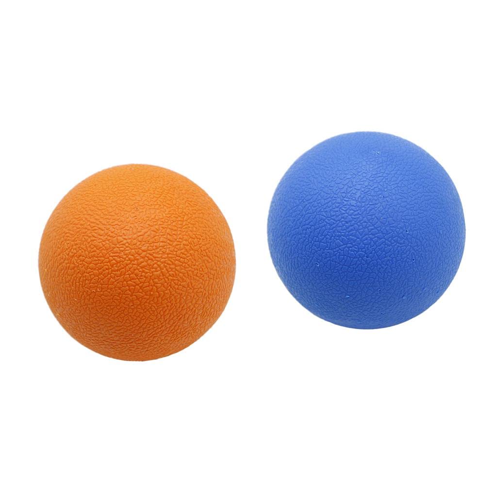 Juego de 4 Pelotas de Masaje: Pelota de Masaje de Tejido Profundo, Pelota de Masaje de Espalda, Pelota de Masaje de Cuello, TPE Elástico para Autotrat, 3 piezas