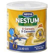 Nestle Nestum Infant Cereal, 5 Cereals, 10.6 oz Pack of 12