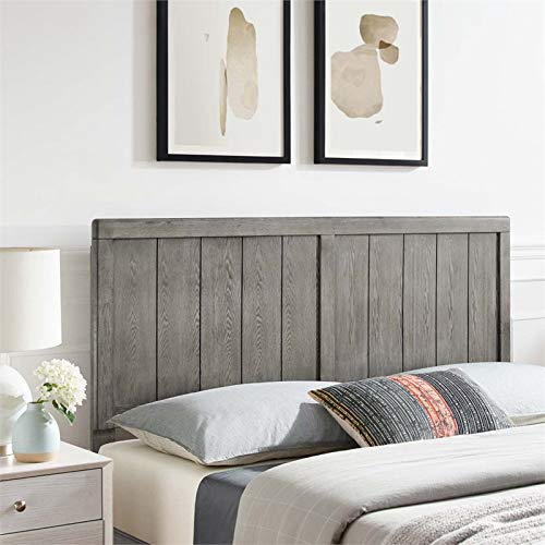 Modway Robbie Wood Queen Headboard In Gray #TOP1