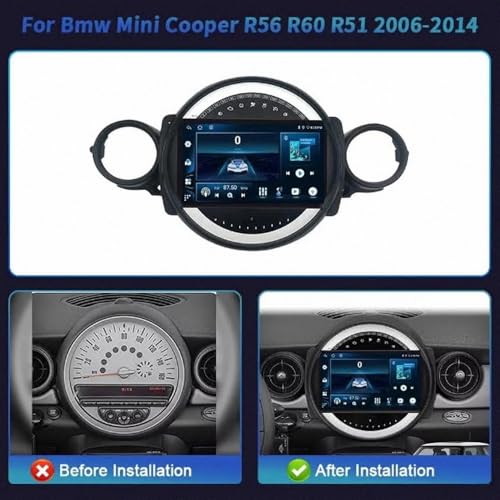 Radio de coche 2 DIN autoradio touchscreen con GPS y Mirror Link para Mini Cooper 2