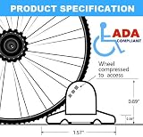 Photo of the Duzzy 67 Inch Collapsible Silicone Shower Threshold Water Dam for Wheelchair Accessible Bathrooms, White