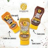 Rabeko Zero Sauce - BBQ, 1 x 350ml - produits sains faibles en glucides avec moins de calories et moins de matieres grasses pour salades, frites, hamburgers - sans sucre, faible en matieres grasses - 7