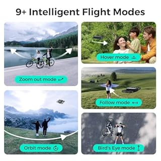 HOVERAir X1 Drone with Camera, Self-Flying Camera Drone with Follow Me Mode, Foldable Mini Drone with HDR Video Capture, Palm Takeoff, Intelligent Flight Paths, Hands-Free Control Black (Combo Plus)
