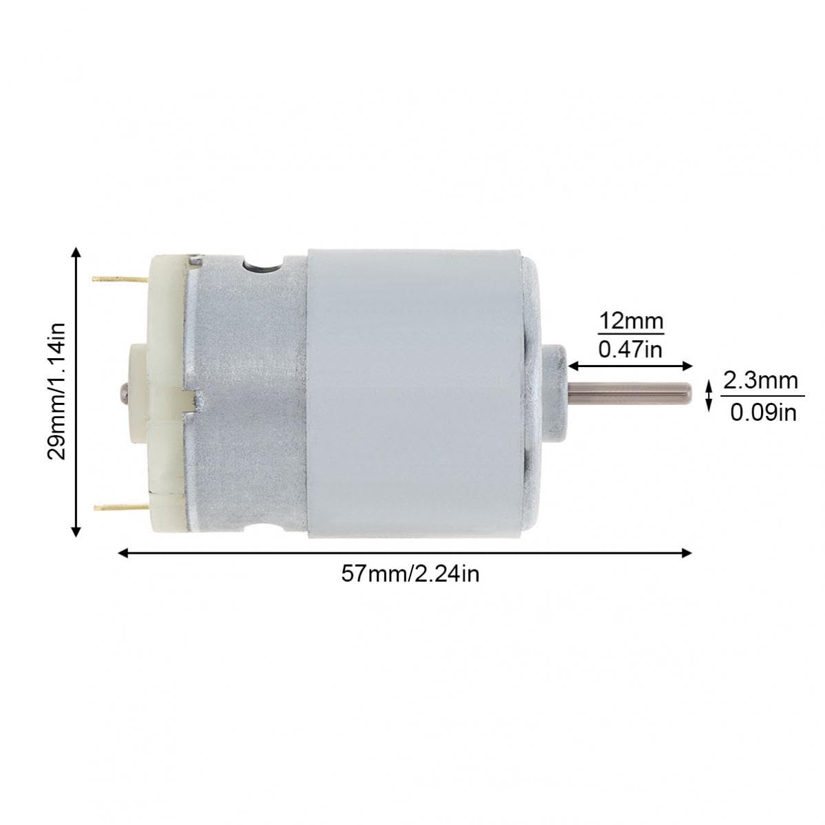 RS380 DC elektroniczny rozrusznik 5 V 5500 obr./min elektroniczny rozrusznik z pierścieniem tarczowym do DIY suszarka do włosów wentylator małe urządzenia narzędzia