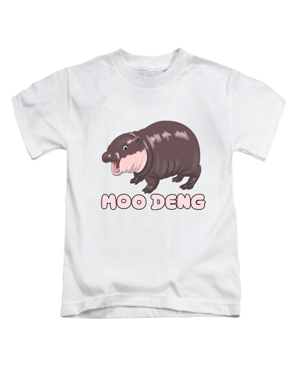 Moo deng Meme Trend Trending Viral Tee T-Shirt Funny Unisex T Shirt Top White