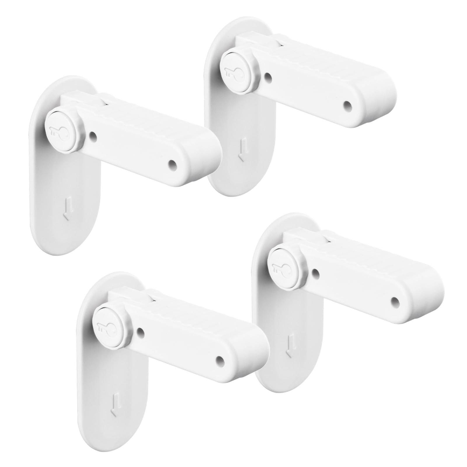 Flowden Childproof Door Lever Lock Prevents Toddlers Pets from Opening Doors, No Drill Tool Needed Easy to Instal, Child Safety Locks for Doors,