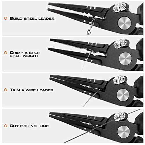 Image of KastKing Speed Demon Pro Fishing Pliers, Straight Nose, 7.5 Inch.