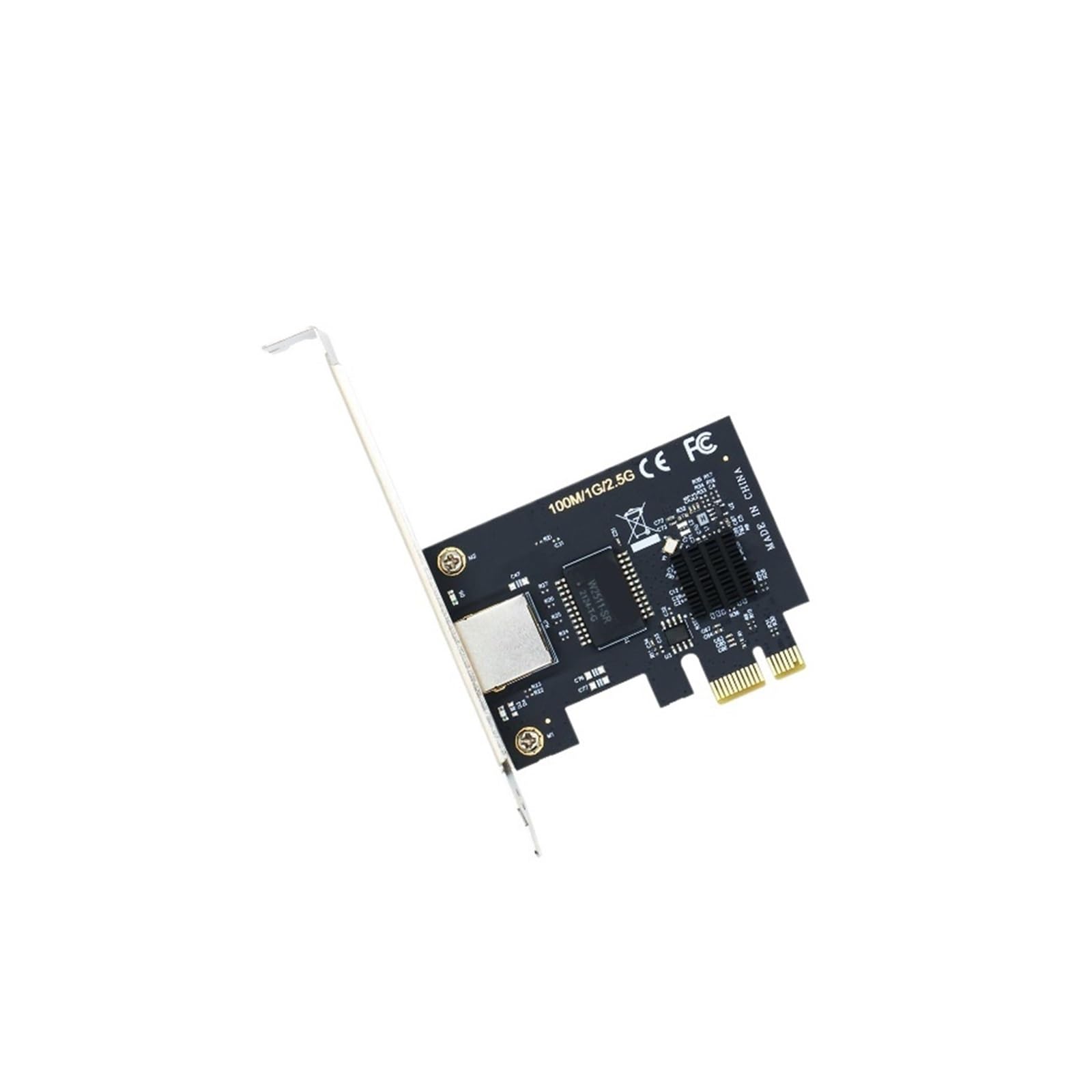 OSHZIKJII 2.5G Network Card RTL8125B Gigabit LAN Ethernet RJ45 Network Card 2500Mbps 1Gbps/2.5Gbps