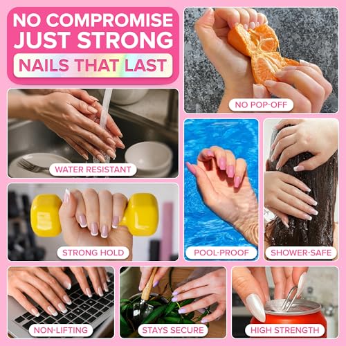NYK1 Super Strong Nail Glue for Press On Nails, Nail Tips & Acrylics 8ml - image 7
