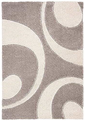 Image of Export Quality Microfiber Hand Woven Shaggy Carpet Collection with 2 inch Pile Height Carpet for Living Room & Floor mat Size 6x9 feet coular Cream /Beige