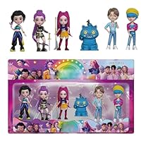 6 Pcs Action Figures Set,Demon Anime Character Figures,K-pop Korean Idol Hunters Movie Character Decorations Dolls Birthday (2#6pc Action Figures)