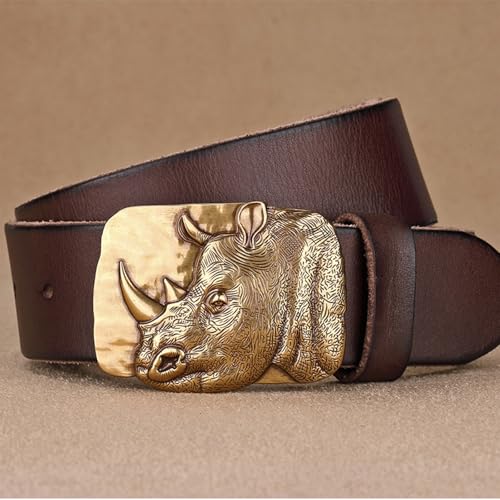 Western Genuine Leather Belts for Men Women Engraved Buckle Cowboy Cowgirl Belt for Jeans Country Belt2