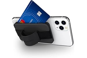 Sinjimoru Card Holder for Back of Phone, Stick On Wallet Card Zip...