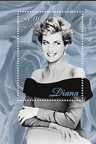 Francobolli da collezione – principessa Diana – principessa del Galles Mnh stamp singola fogli/Liberia/