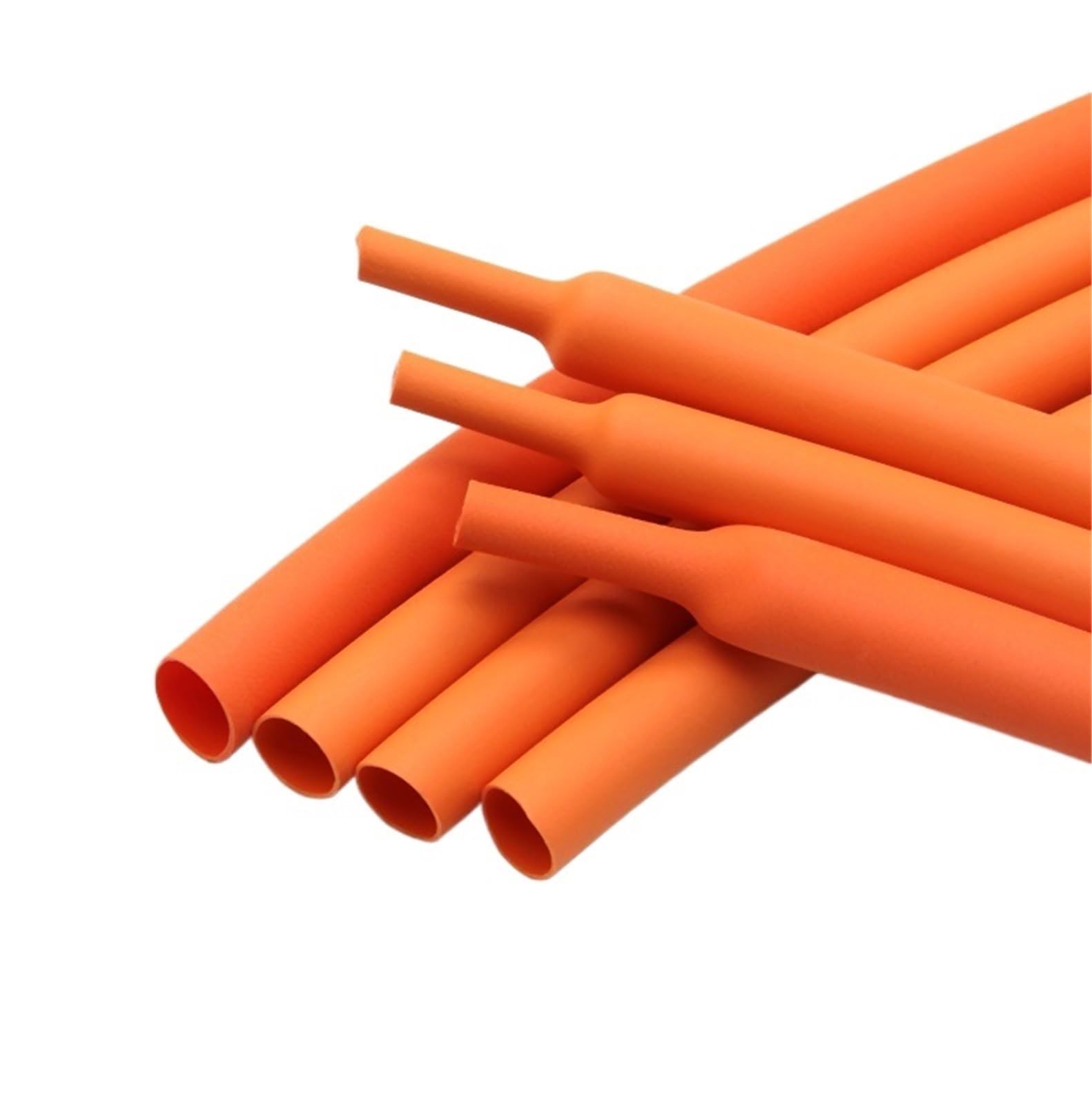 Tubo termorretráctil naranja con relación de contracción 3:1, diámetro de tubo termorretráctil de 2,4-30 mm, aislamiento de poliolefina de doble pared, funda retráctil con revestimiento adhesivo.(9.5m