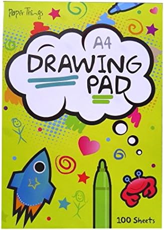 A4 Children's Plain Paper Drawing Pad - 100 Sheets - Size 297mm x 210mm