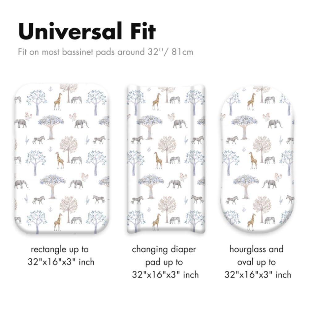 Oaygat 2 Packs Changing Pad Cover Baby Diaper Soft Changing Pad Sheets Flexible Changing Table Pad Cover Comfortable Cotton Fitted Diaper for Boys Girl Contains no Fillers - Image 3