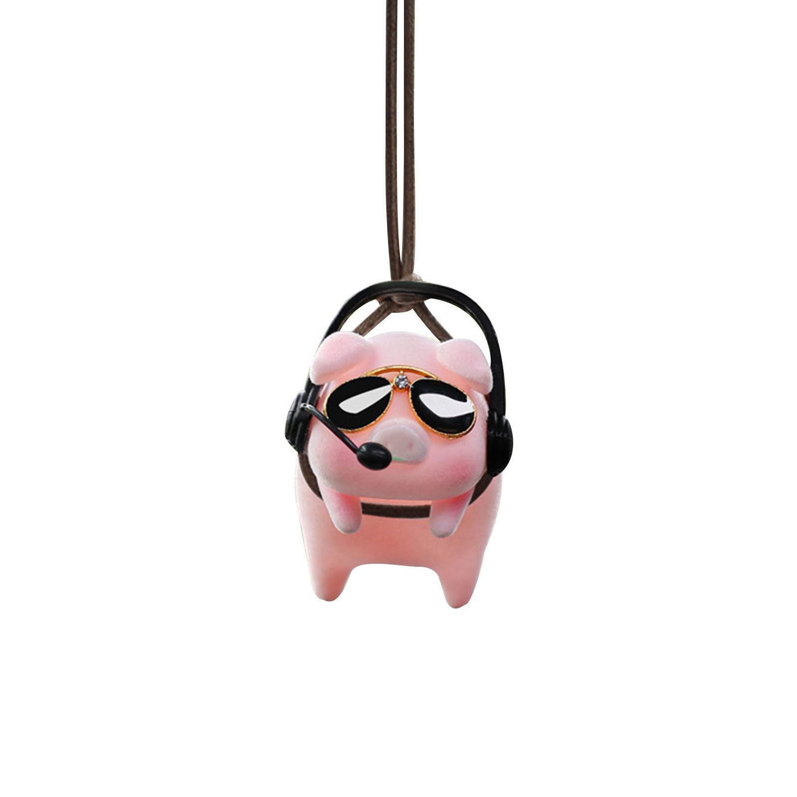 Little Car Pendant Decoration Swing Piggy Hanging Flying Interior Accessories for Rearview Car Hanging Ornament for Rear View
