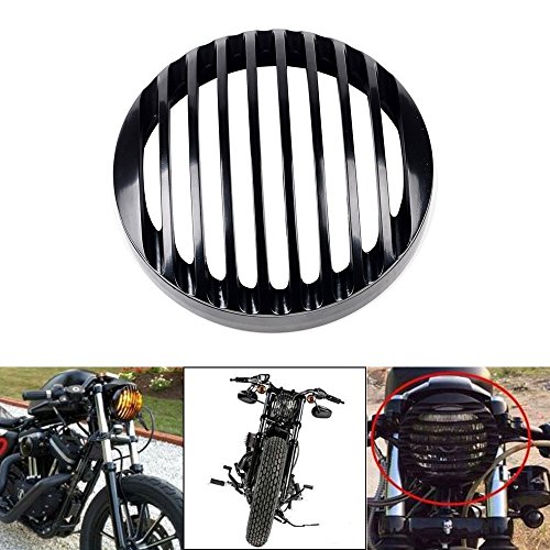 5 3/4 Carcasa Delantero Moto, Rejilla Delantera de Aluminio del CNC para...
