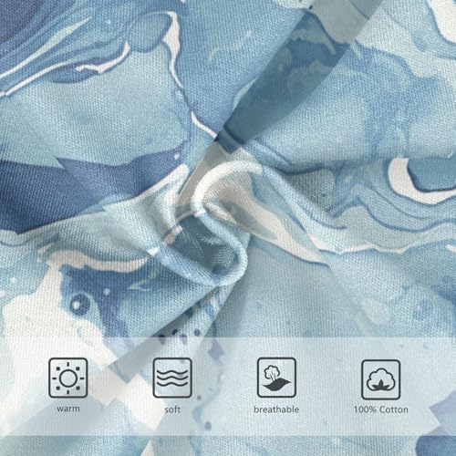 KLL Dark Blue Marble Toddler Boys Pure Cotton Boxer Briefs Cute Undies3