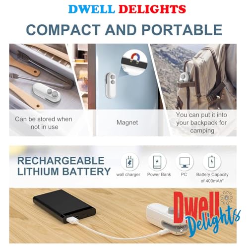 Image of 2-in-1 Mini Bag Sealer | Portable Heat Sealer & Cutter | Rechargeable with Type-C Charging | Magnetic Back, Battery Powered Handheld Resealer for Food & Snack Storage Bags