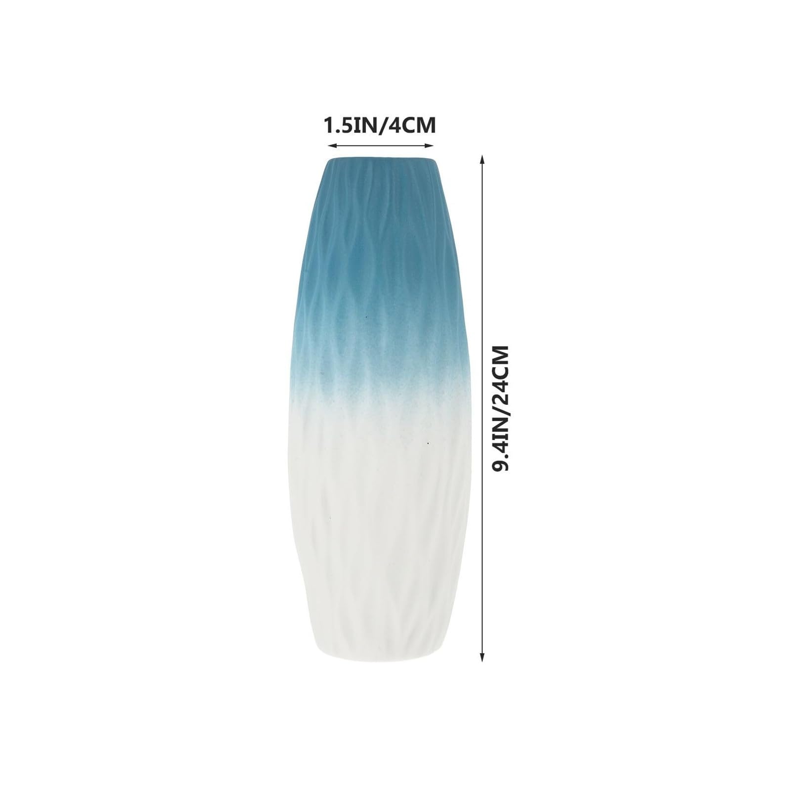 Vasen für die Wohnzimmerdekoration Keramik-Blumenvase, Farbverlauf, gestreift, dekorativ, blau, künstlerische Heimdekoration Fürs Wohnzimmer