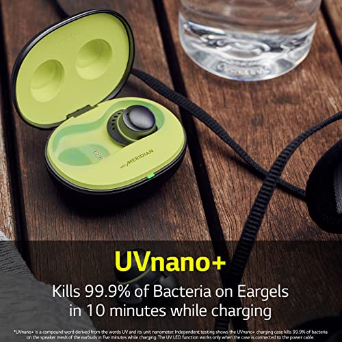 Image of LG Tone Free Fit TF8 - IP67 Sports Wireless Earbuds with Plug & Wireless, Secure & Comfort Fit, ANC, UVnano, Multi-Point, 30 Hours Long Lasting Battery, Meridian Sound