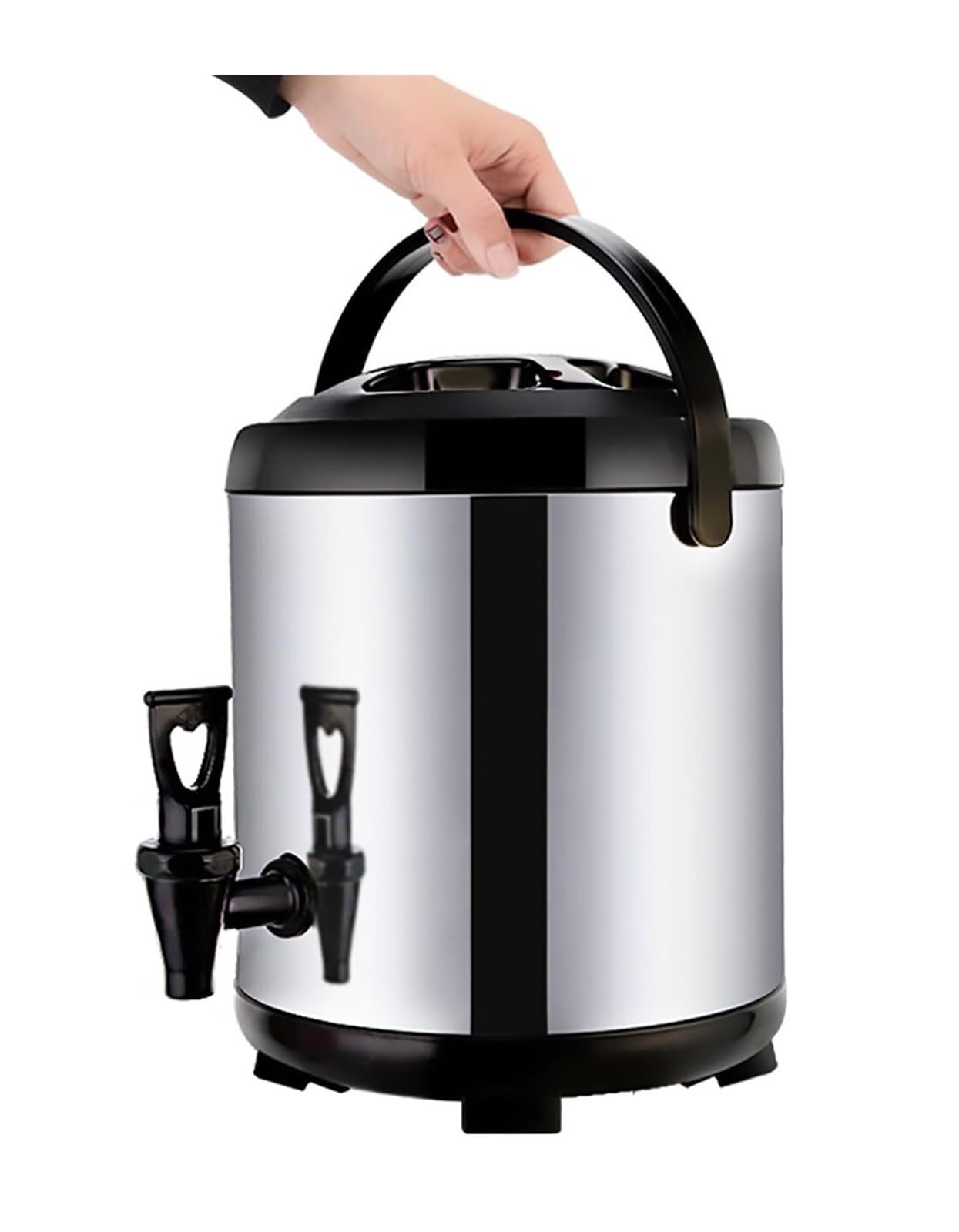 Distributore di acqua calda e caffè in acciaio inox, capacità isolata 6L-20L per caffè, tè e bevande, ideale per uso commerciale e domestico, rubinetto facile da riempire