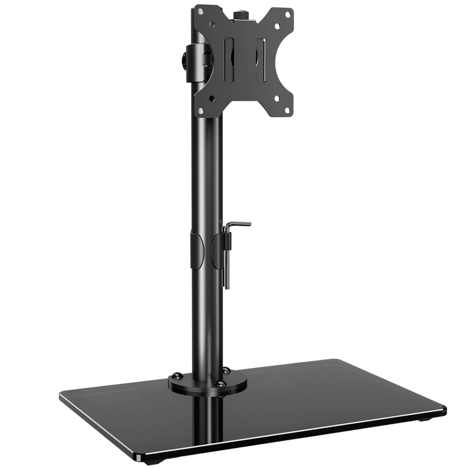 MOUNT PRO Single Monitor Stand Fits Max 32 inch Screen, Free-Standing Computer Desk Stand