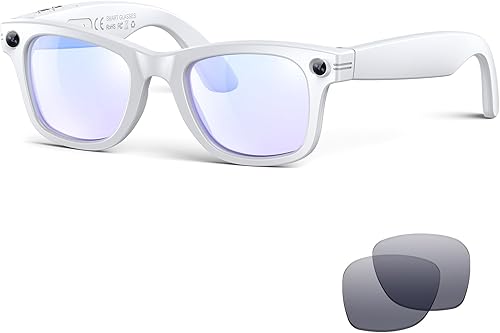 Vista 11 de AI Smart Glasses for Men Women,8MP 2K HD Camera Glasses,AI Voice Control,AI Photo Recognition,Real-Time Translation,Smart Sunglasses with Bluetooth