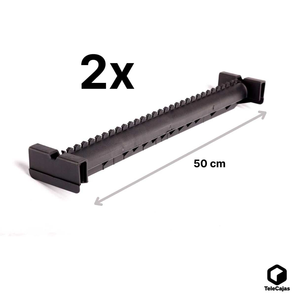 TELECAJAS | Caja Armario Portátil 50x50x101 cm de Cartón Doble | Ideal para mudanzas, trasteros o Viajes | Fácil Montaje con Barras Perchero y Cinta Adhesiva de Regalo Incluidas | Pack de 2 Armarios