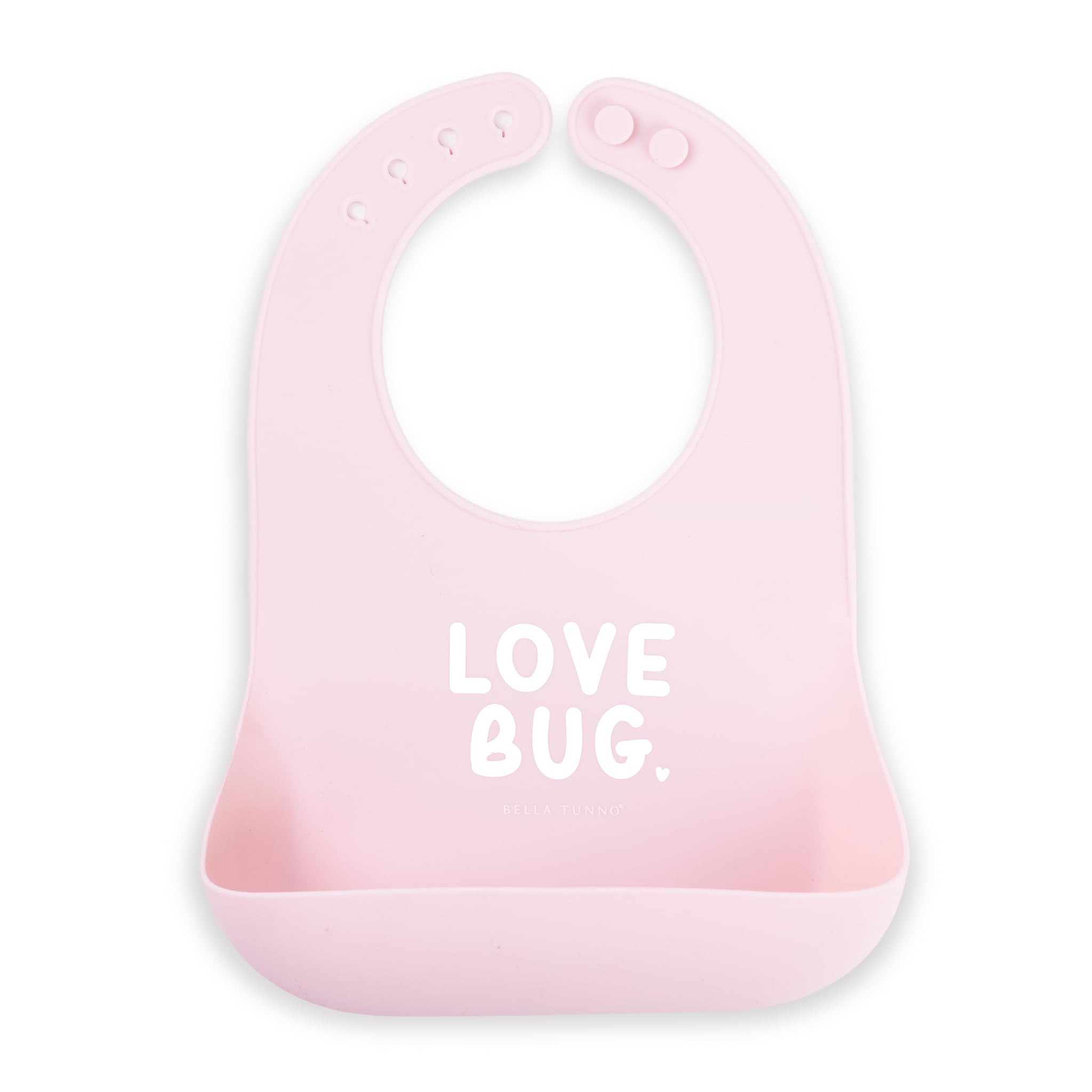 Bella Tunno Waterproof Silicone Baby Bib with Food Pocket, Adjustable Neck