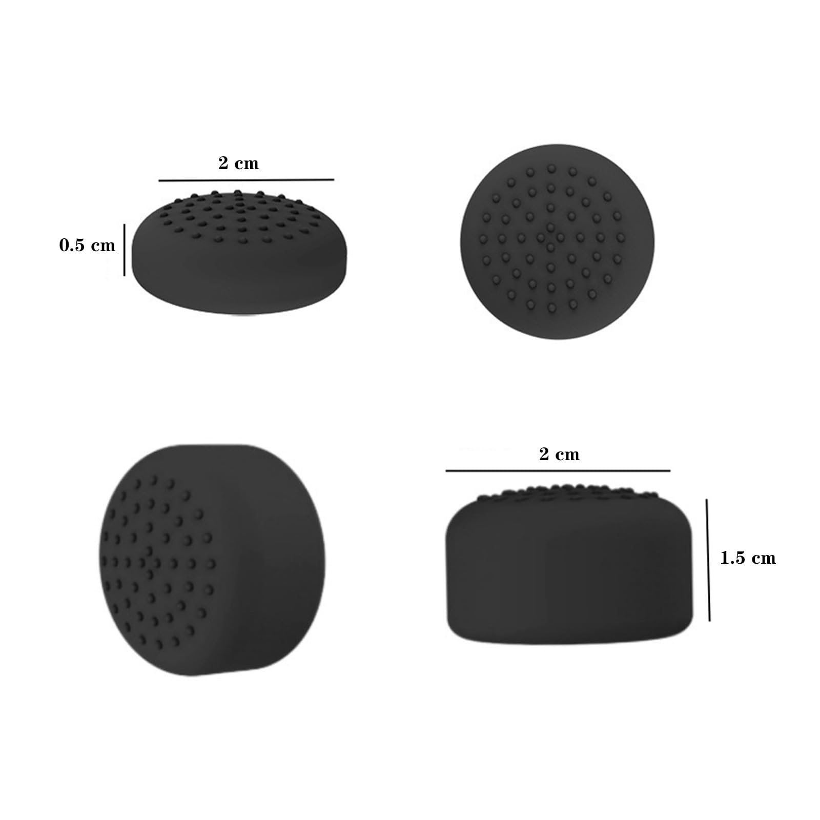 Confezione da 12 Copri Joystick Compatibili con Nintendo Switch 2 Joy-Con, Copri Joystick in Silicone per Impugnature dei Pollici, Cover Protettiva Compatibile con Nintendo Switch 2 Controller