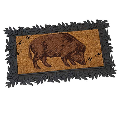AKAH Fußmatte mit Keilermotiv - Fußabtreter Keiler - Jagdgeschenk - Geschenk für Jäger -...