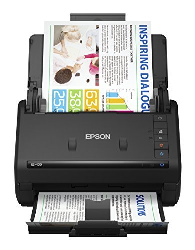 Epson Workforce ES-400 Color Duplex Document Scanner for PC and Mac, Auto Document Feeder (ADF) (Renewed)