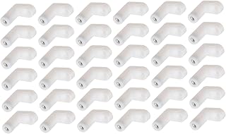 OSALADI 100pcs L-Shaped Reinforcement Angle Shelf Bracket L Brackets Heavy Duty Right Angle Bracket Plastic Angle Brackets Furniture Corner Brace L Shaped Plastic Angle Joint Fastener