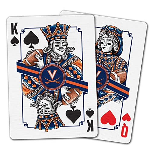 Image of YouTheFan NCAA Officially-Licensed Playing Cards - Original Artwork on All face Cards and Jokers - Team's Official Colors - Quality Linen Texture - Designed in The USA
