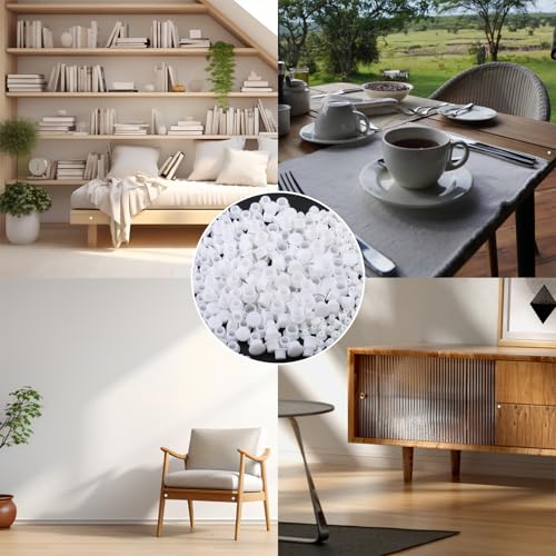 Image of 300 PCS Plastic Hole Plugs White Assorted 3 /16, 5 /16, 3 /8 Inch Round Hole Cover, Flush Type Hole Plugs Snap in Locking for Kitchen Cabinet Furniture Cupboard Shelves(5 /8 /10 mm)