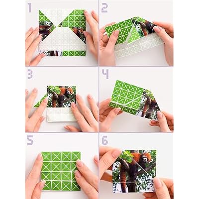 FOLDOLOGY - The Origami Puzzle Game! Brain Teasers for Tweens, Teens & Adults | Travel Game, STEM Toy | Fold the Paper, Complete the Picture | 100 Puzzles | Gift for Ages 10+