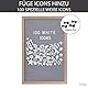 Gadgy ® Retro Filz Letter Board Grau | Mit 710 golden, Silber & weiße Buchstaben und Beutel | 30x45 cm