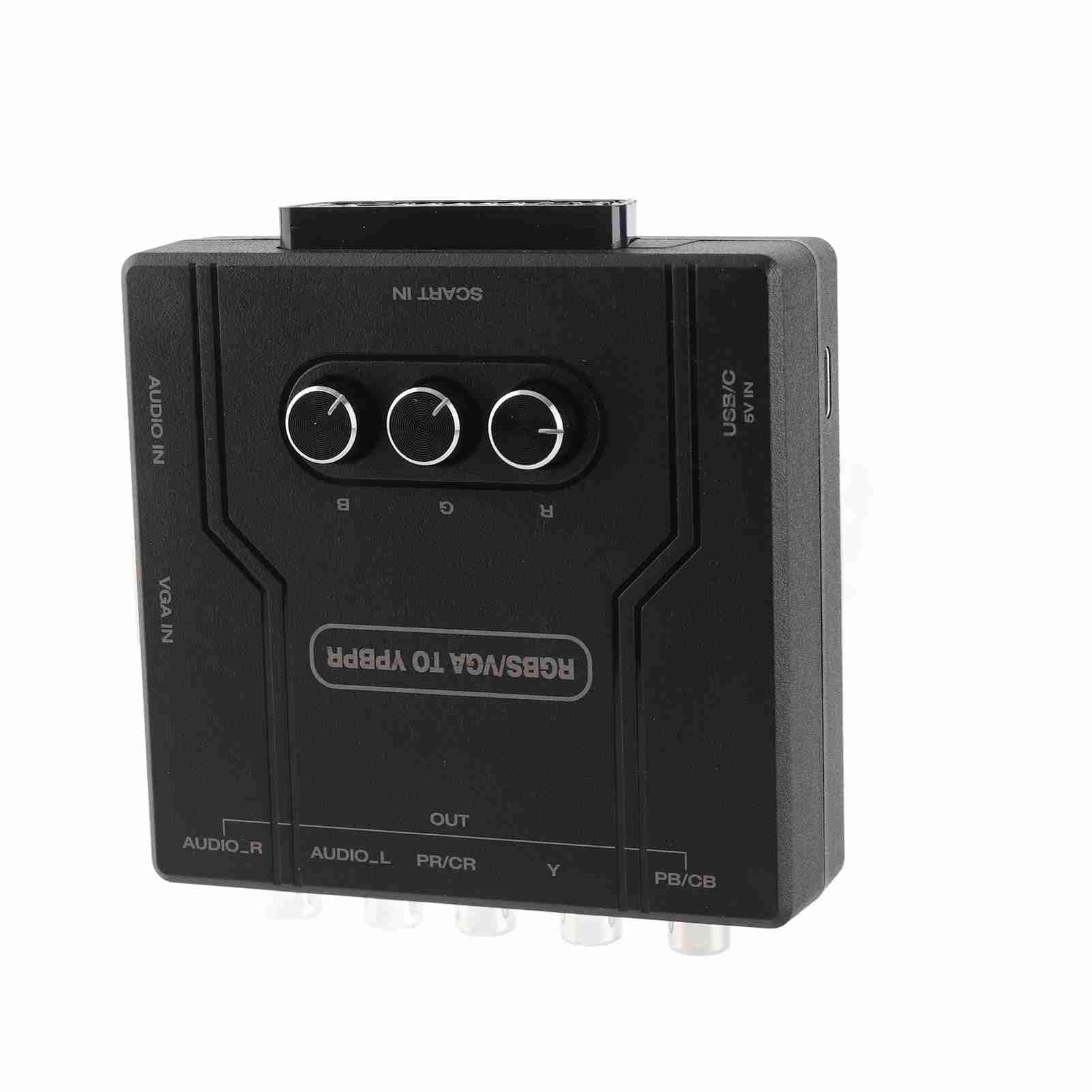 aqxreight Hochwertiger RGBS VGA SCART zu YPBPR Konverter für Klassische