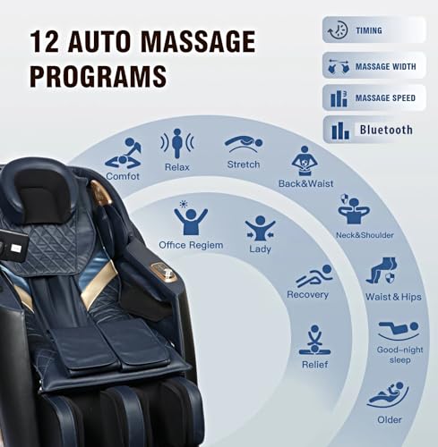 Image of R10 Massage Chair for Comfort and Relaxation | 7D Massage Technology, Intelligent AI Body Scan, Advanced SL Track System | Zero Gravity Positioning & Bluetooth Speaker | Voice Control