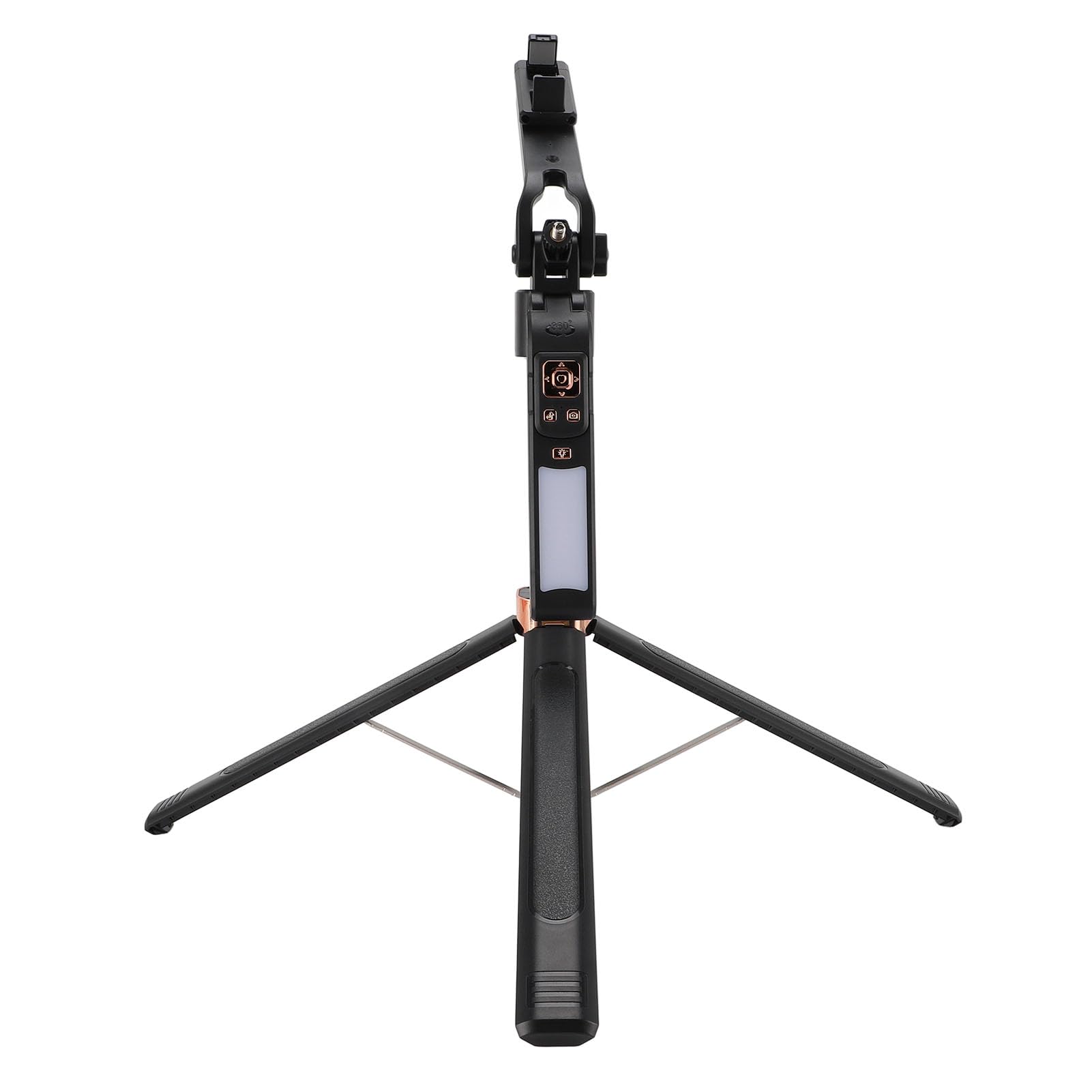 Treppiede per Telefono, Selfie Stick, Tracciamento Automatico del Volto, Controllo Gestuale, 40 Luci LED, Selfie Stick Estensibile, Kit per Vlogging con Telecomando per Registrazione Video su