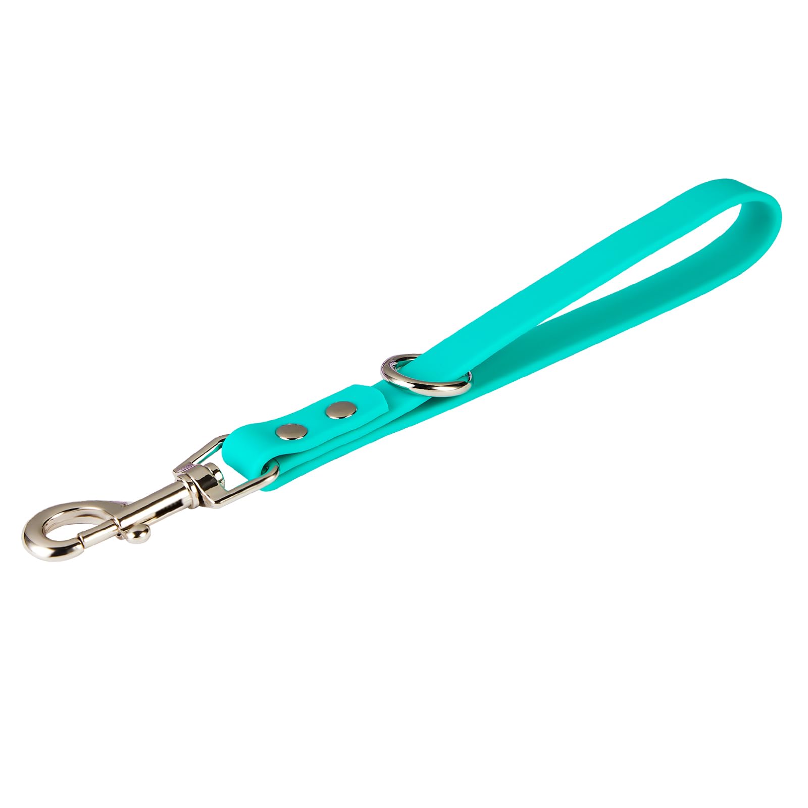 Correa corta para perro, correa verde de 9 pulgadas, resistente al agua, PVC, correas de tráfico para entrenamiento de perros, control de seguridad, corrección de comportamiento, senderismo, respaldo