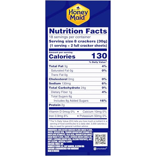 HONEY MAID Graham Crackers, Lunch Snacks, Family Size, 19.2 oz - Image 3