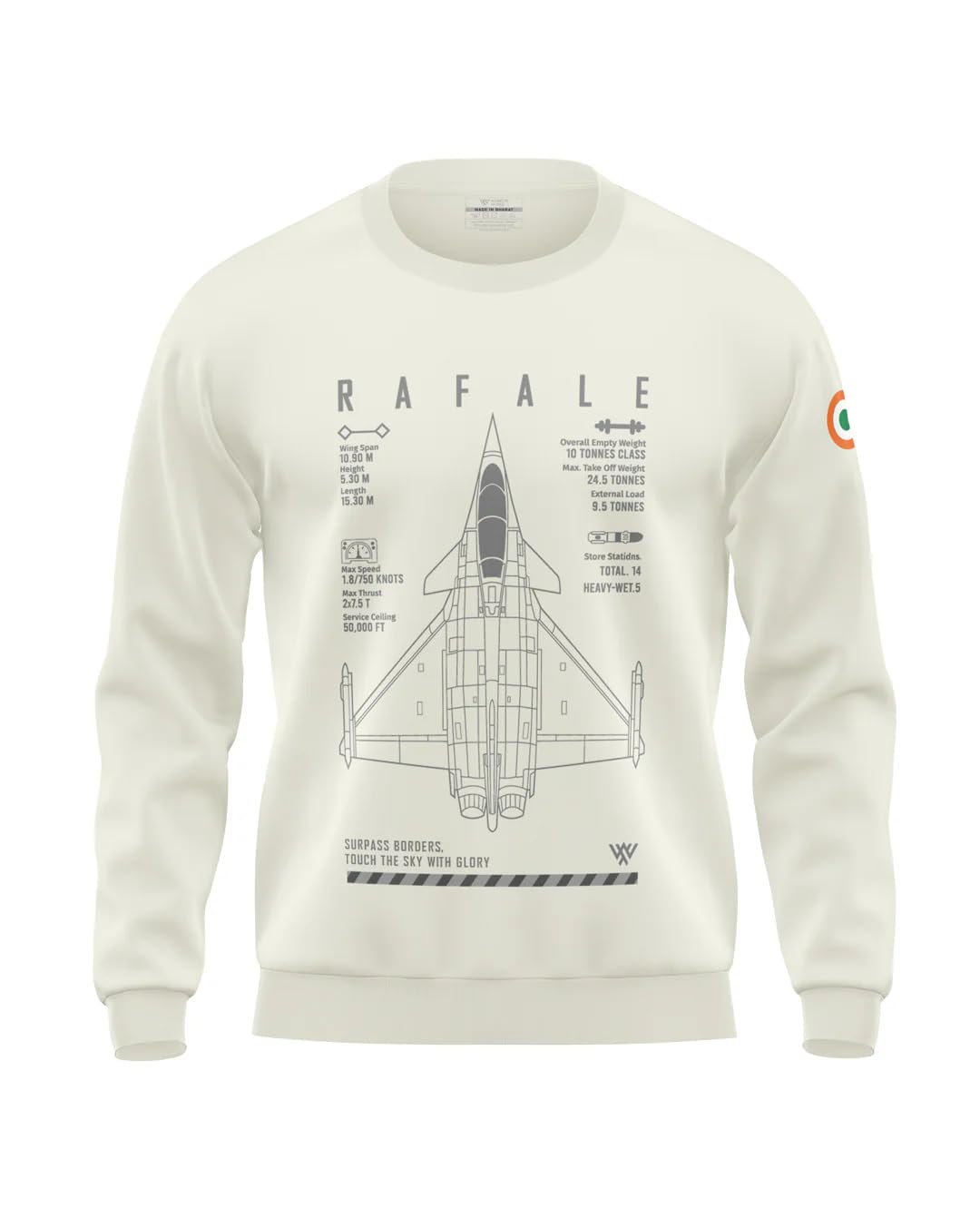 Men's 100% Cotton Sweatshirt | Full Sleeve | Winter Casual Wear Sweatshirt.