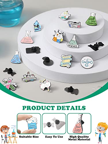 image for Patelai 20 Pcs Science Enamel Pins for Badge Science Pins Bulk Cute Ka