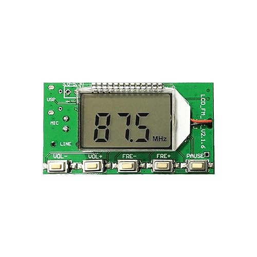 Miniatura 1 de Módulo de transmisor-receptor de radio FM estéreo digital Placa de circuito Transmisor de audio para computadora DC3V 5V Módulo FM 87.0MHz-108.0MHz
